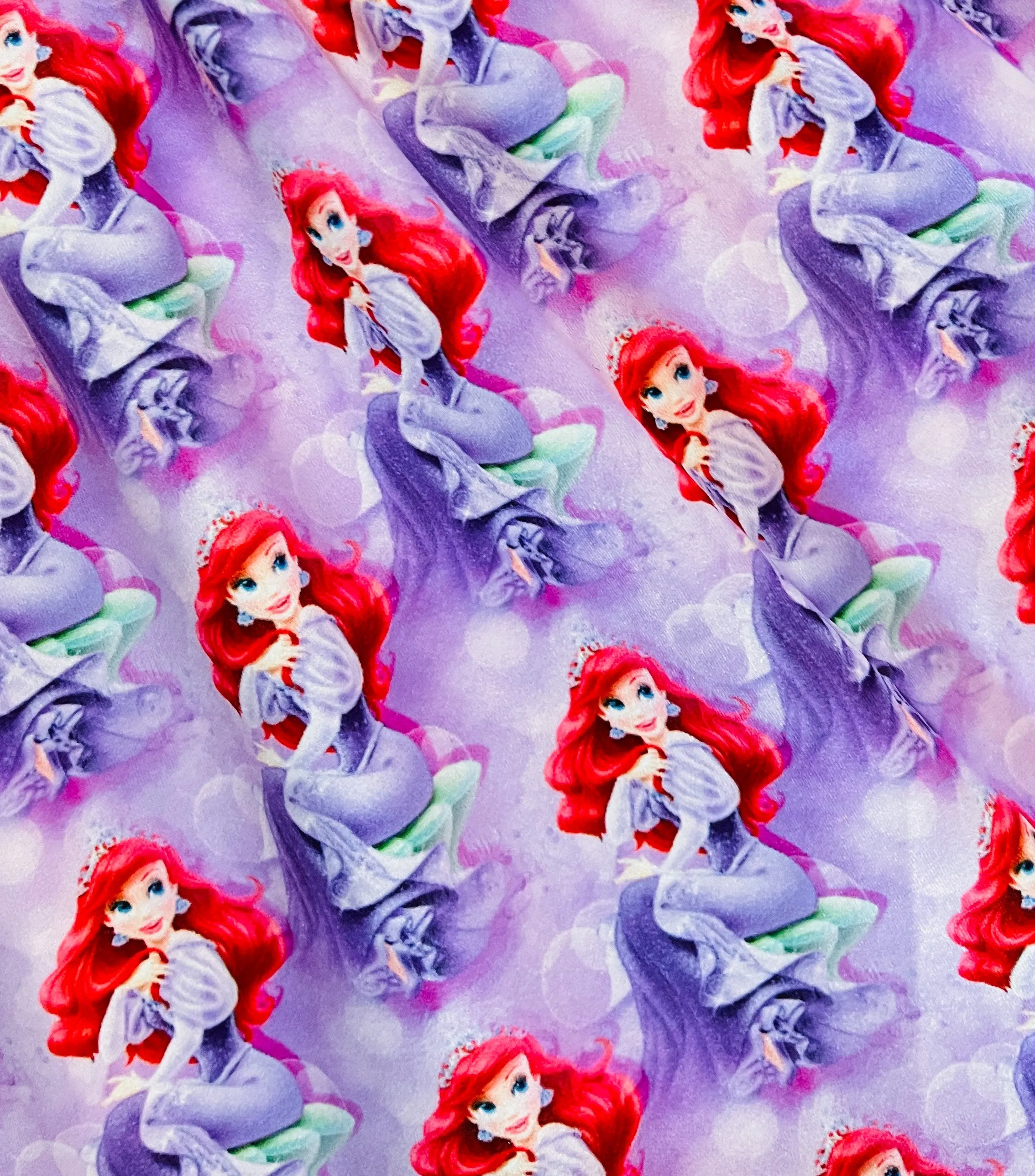 $12.50 EA -- 3-4 X 2, 5-6 X 2, 6-7 X 2, 7-8 X 1 - Girls Fun Character Dresses - Purple Mermaid