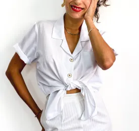 80s/90s vintage short sleeve blouse