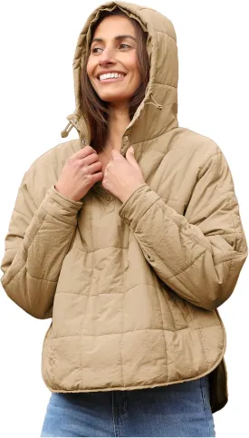 AMEBELLE Women's Oversized Hooded Puffer Jacket Quilted Jackets for Women Lightweight Winter Warm Padded Hoodies Coat