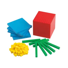 Base Ten Plastic Set 4 Colour 121pc (Polybag)