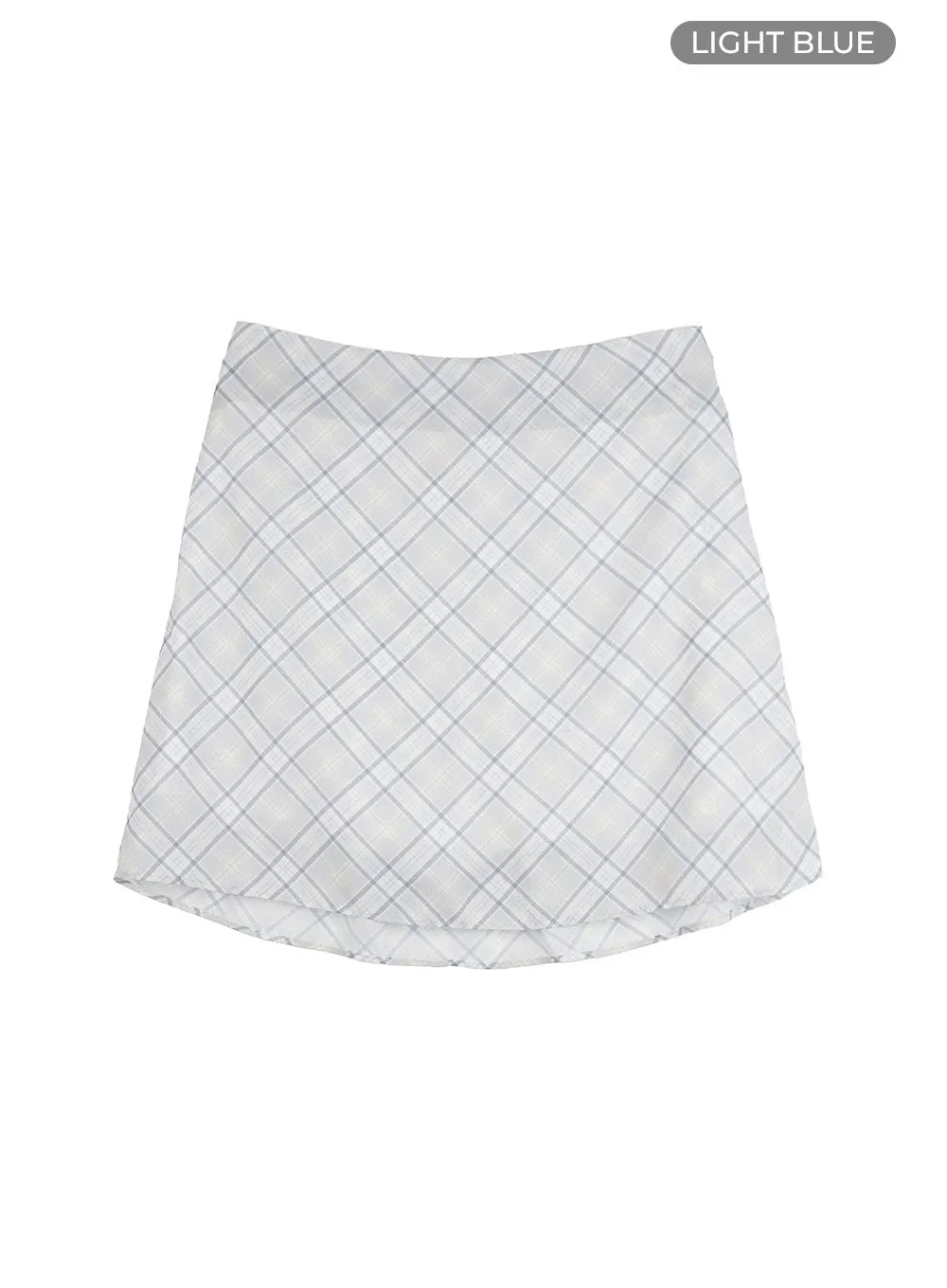 Checkered Bliss Mini Skirt OU419