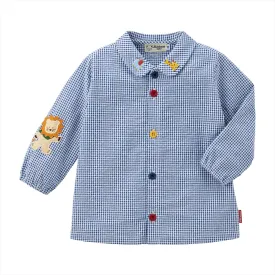 Classic MIKI HOUSE Bear Gingham Blouse