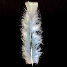 Flat Top Marabou Feather Pack 10 grams - Light Blue