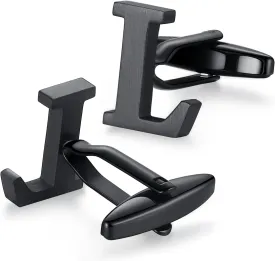 HONEY BEAR Initial Alphabet Letter Cufflinks for Mens Wedding Gift