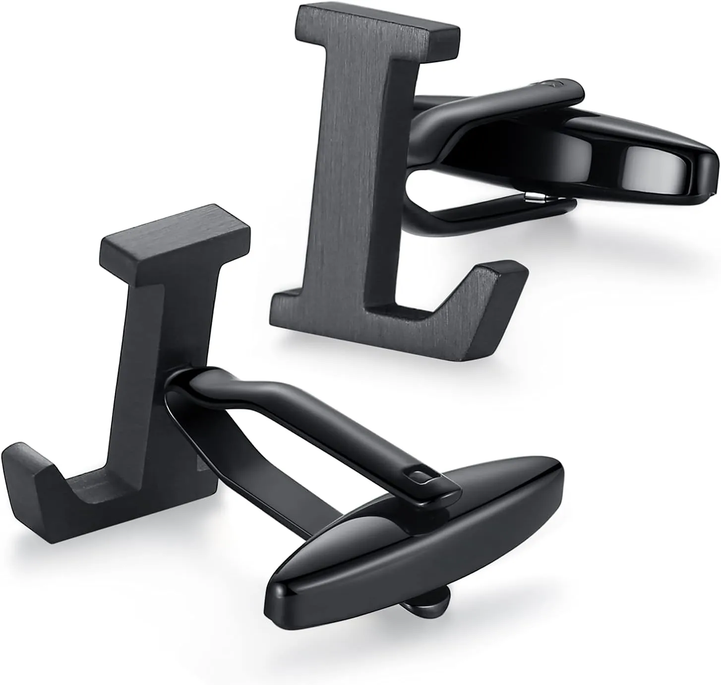 HONEY BEAR Initial Alphabet Letter Cufflinks for Mens Wedding Gift