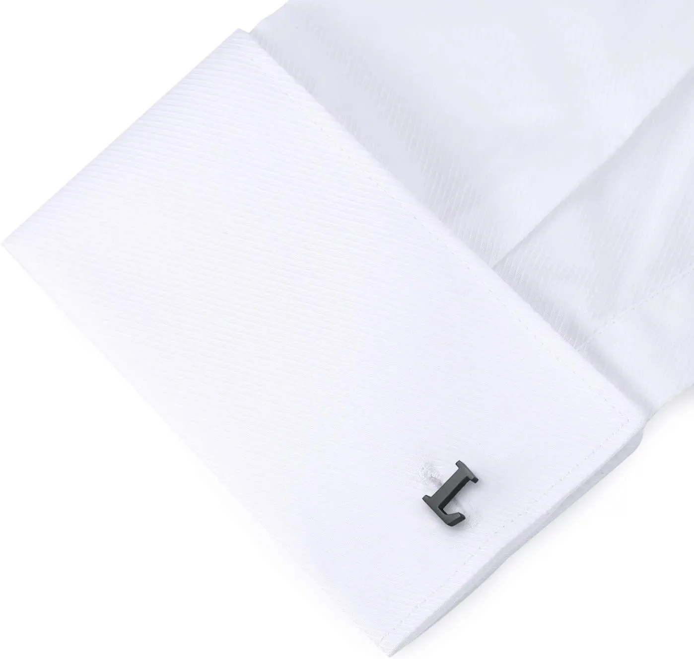 HONEY BEAR Initial Alphabet Letter Cufflinks for Mens Wedding Gift