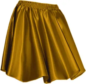 Indian Trendy Women's Basic Versatile Satin Flared Casual Mini Skater Skirt