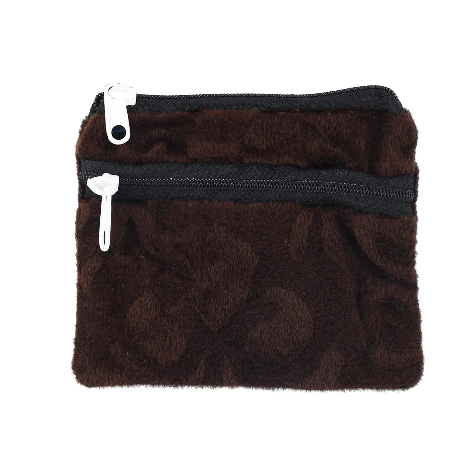 Kuber Industries Velvet 6 Pieces Women Cloth Handy Purse/Coin Pouch/batwa/Wallet With Two Zipper (Multi) -CTLTC039154