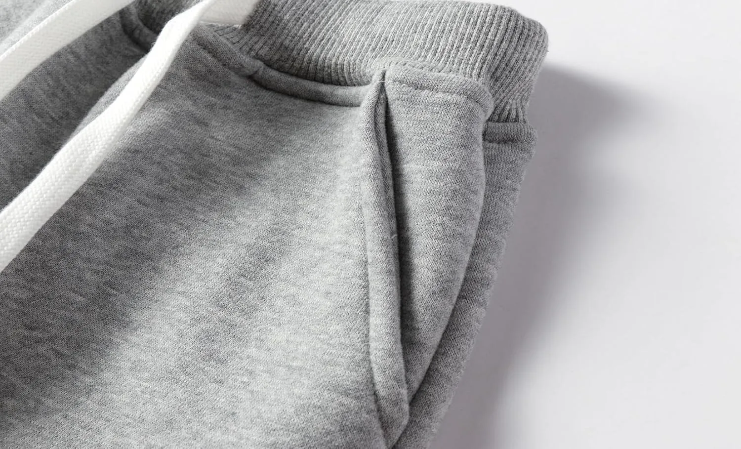 Mud Kingdom Girls Boys Drawstring Sweatpants Solid Colors Elastic Waist Slant Pockets 2-10 Years