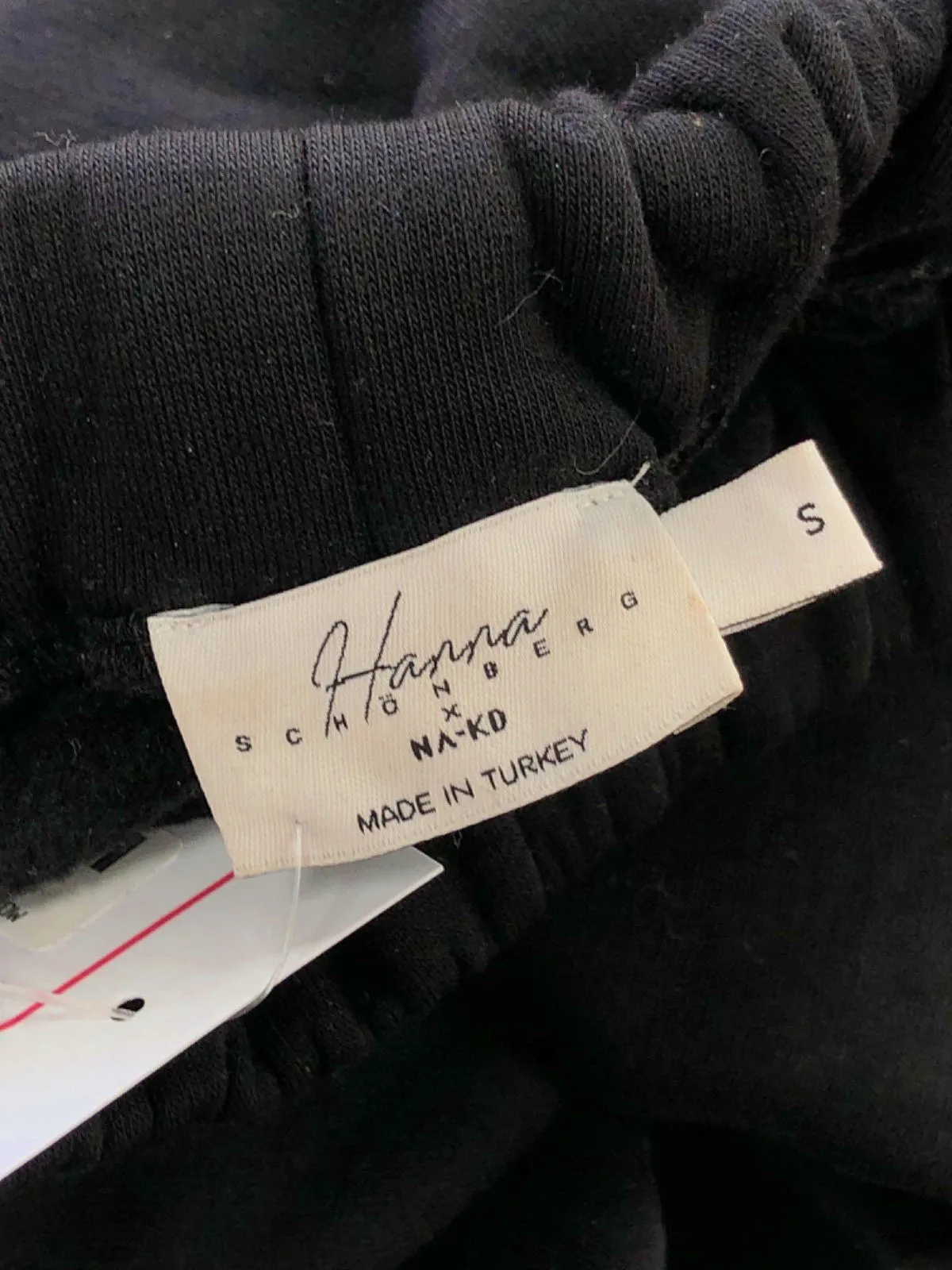 NA-KD Black Hanna Schonberg Sweatpants UK S