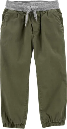 OshKosh B'Gosh Boys' Stretch Canvas Pull-on Jogger