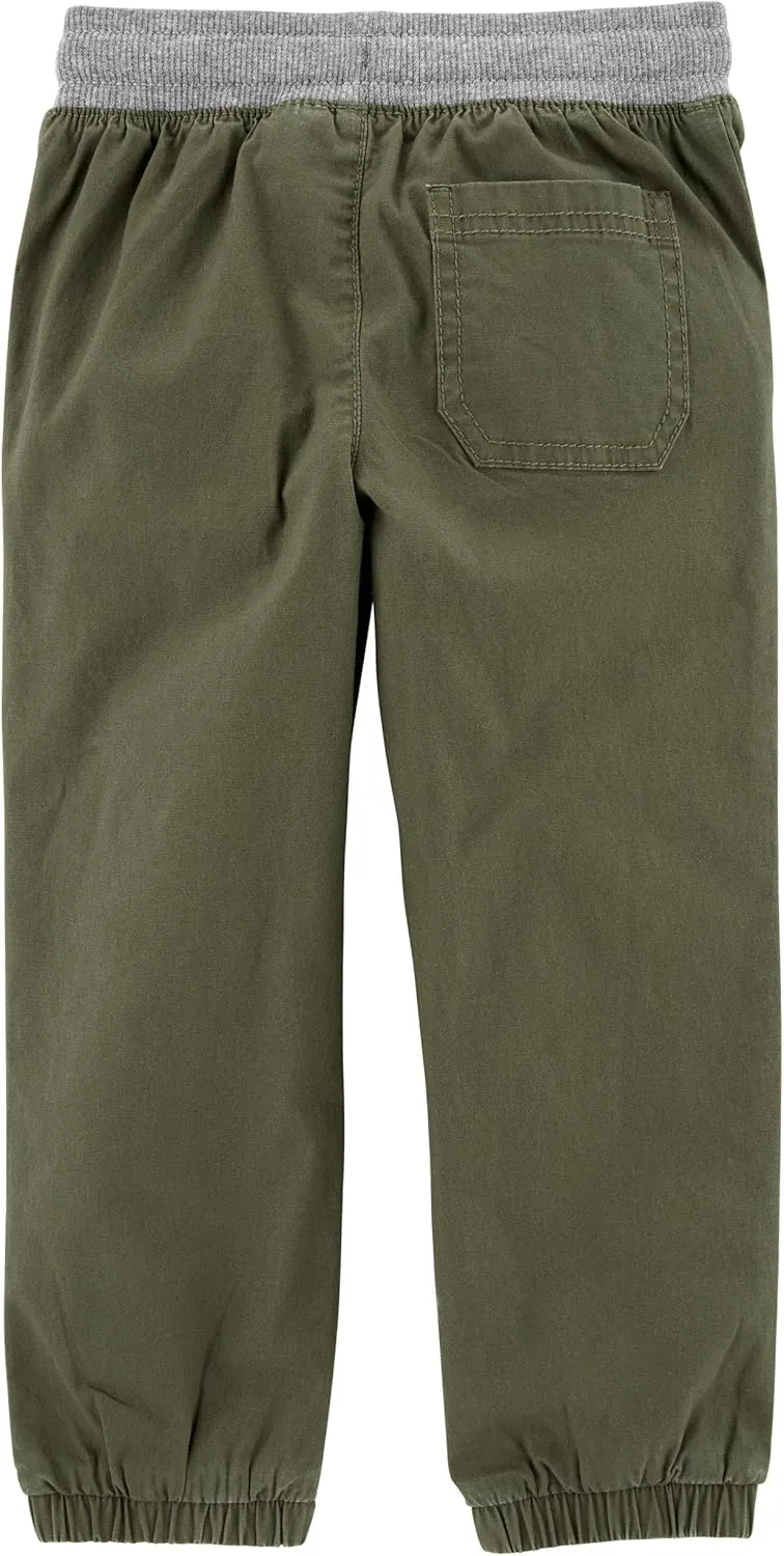 OshKosh B'Gosh Boys' Stretch Canvas Pull-on Jogger