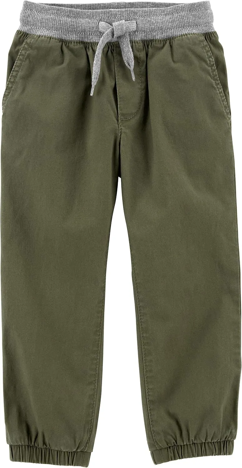 OshKosh B'Gosh Boys' Stretch Canvas Pull-on Jogger