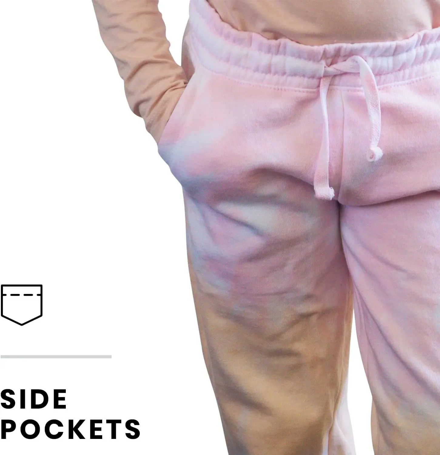 Pure Essence Kids Tie Dye Hoodie and Sweatpants Combo for Kids, Comfortable and Eye-Catching