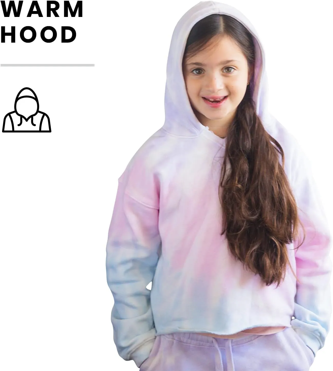 Pure Essence Kids Tie Dye Hoodie and Sweatpants Combo for Kids, Comfortable and Eye-Catching