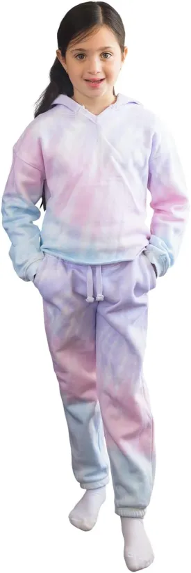 Pure Essence Kids Tie Dye Hoodie and Sweatpants Combo for Kids, Comfortable and Eye-Catching