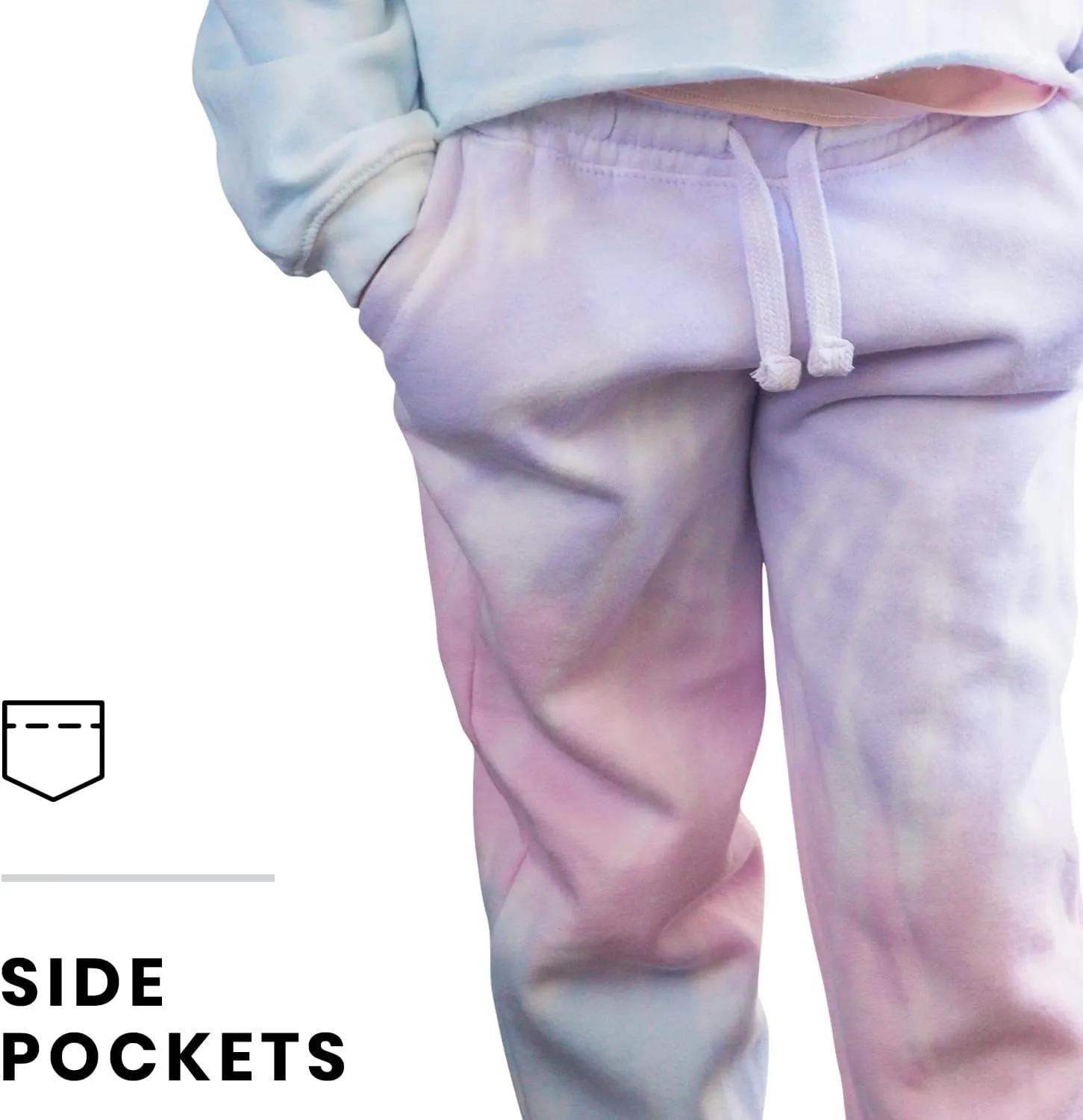 Pure Essence Kids Tie Dye Hoodie and Sweatpants Combo for Kids, Comfortable and Eye-Catching