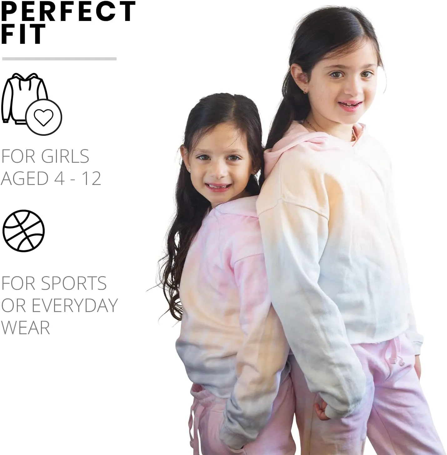 Pure Essence Kids Tie Dye Hoodie and Sweatpants Combo for Kids, Comfortable and Eye-Catching