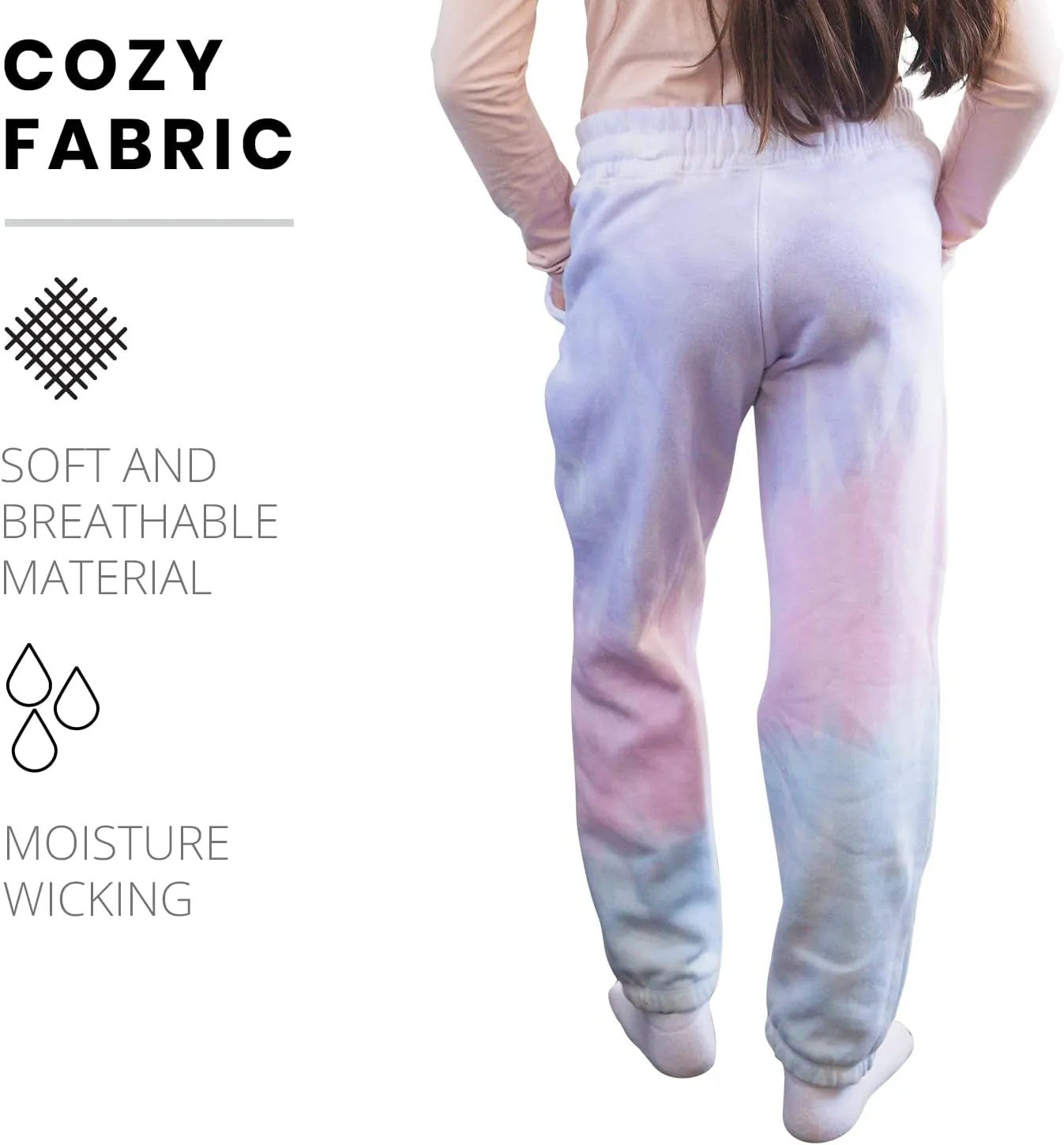 Pure Essence Kids Tie Dye Hoodie and Sweatpants Combo for Kids, Comfortable and Eye-Catching