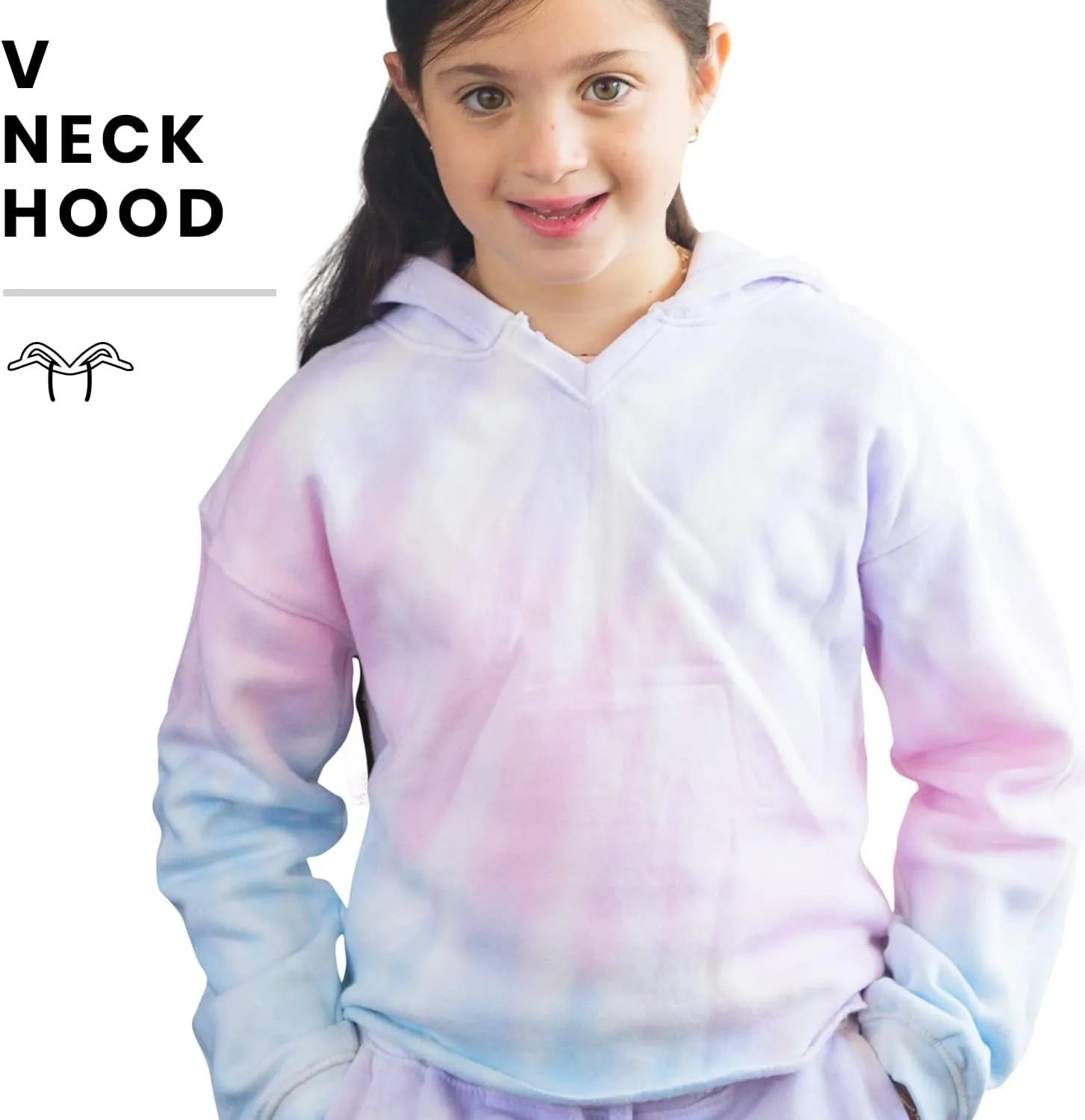 Pure Essence Kids Tie Dye Hoodie and Sweatpants Combo for Kids, Comfortable and Eye-Catching