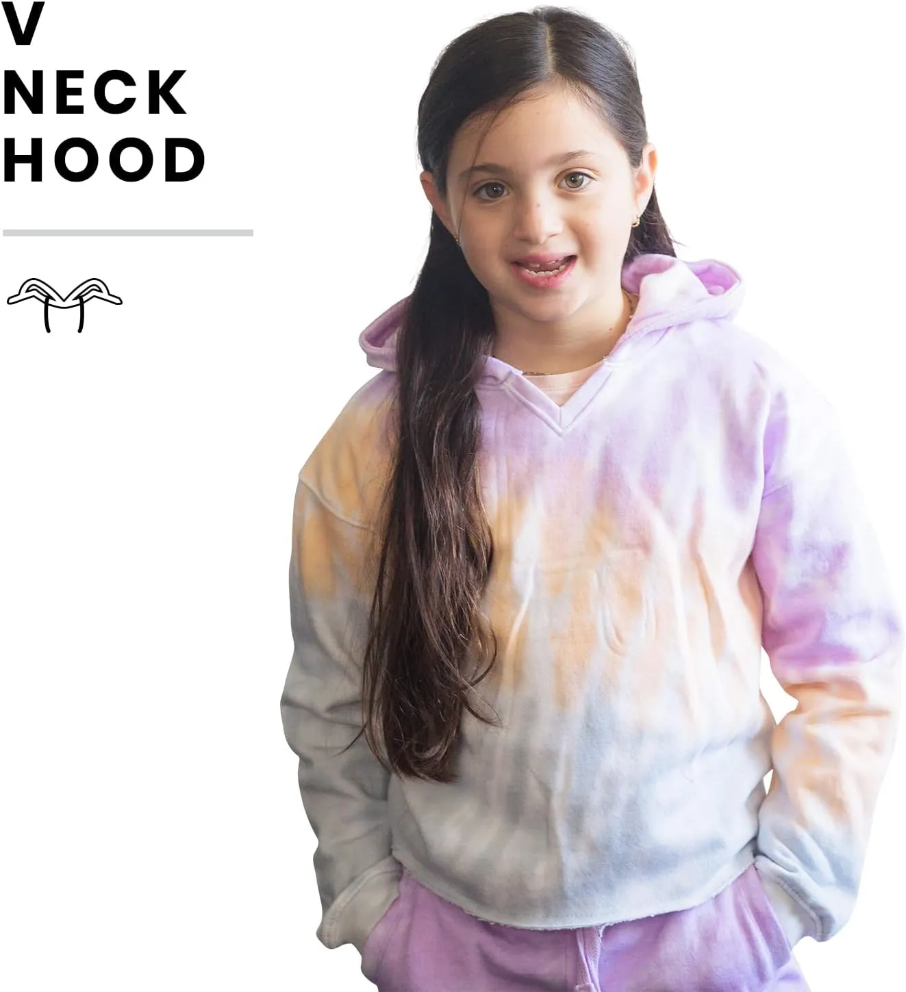 Pure Essence Kids Tie Dye Hoodie and Sweatpants Combo for Kids, Comfortable and Eye-Catching