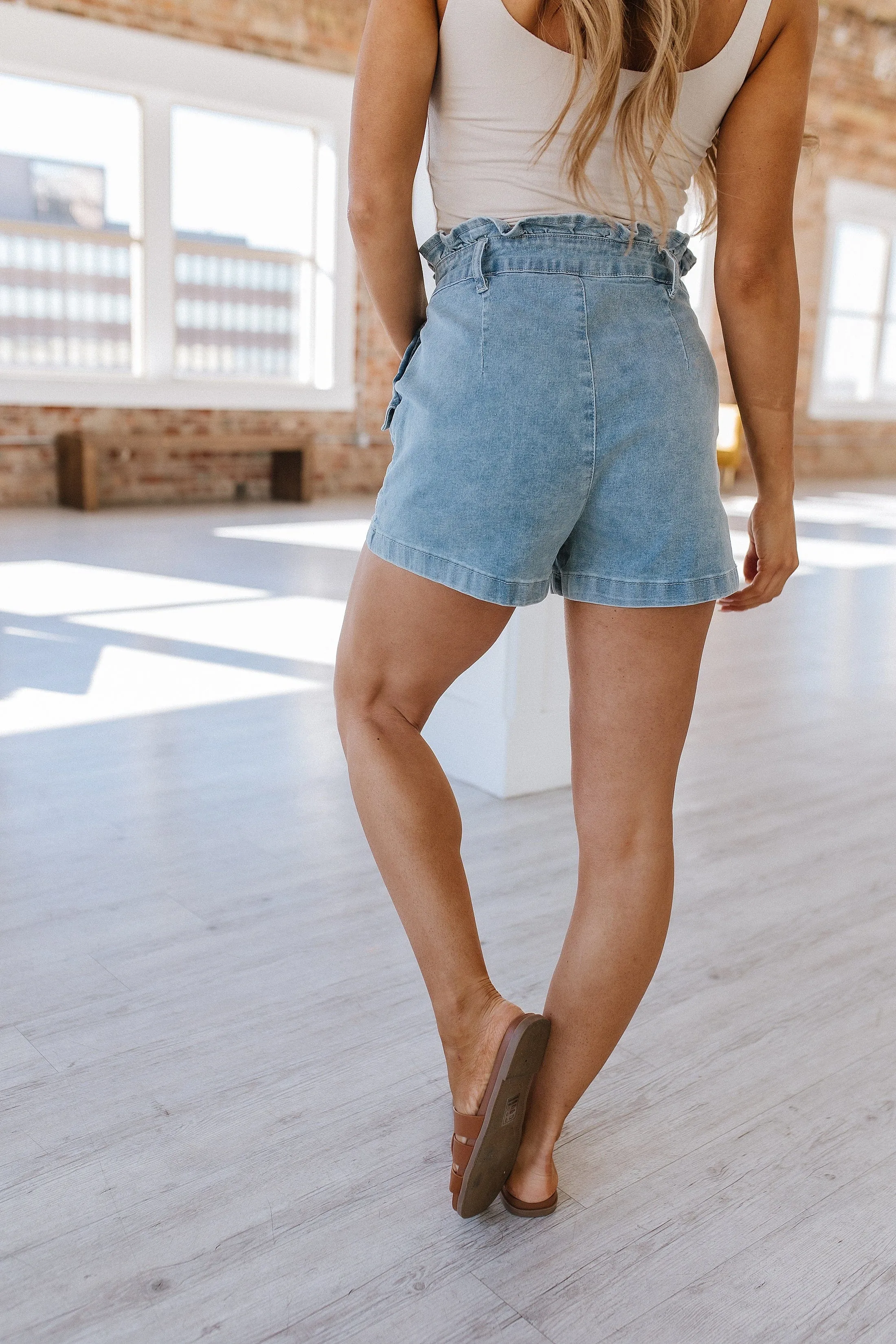 SALE - Silas High Waist Denim Shorts