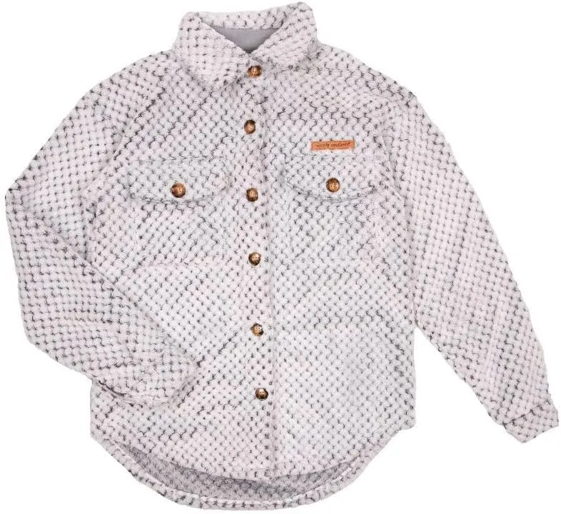 Simply Southern Simply Soft Shacket Sherpa - Light Pink