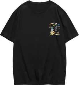 SOLY HUX Men's Graphic Tees Y2K Alien T Shirts Vintage Shirts 90s Oversized Streetwear Tops
