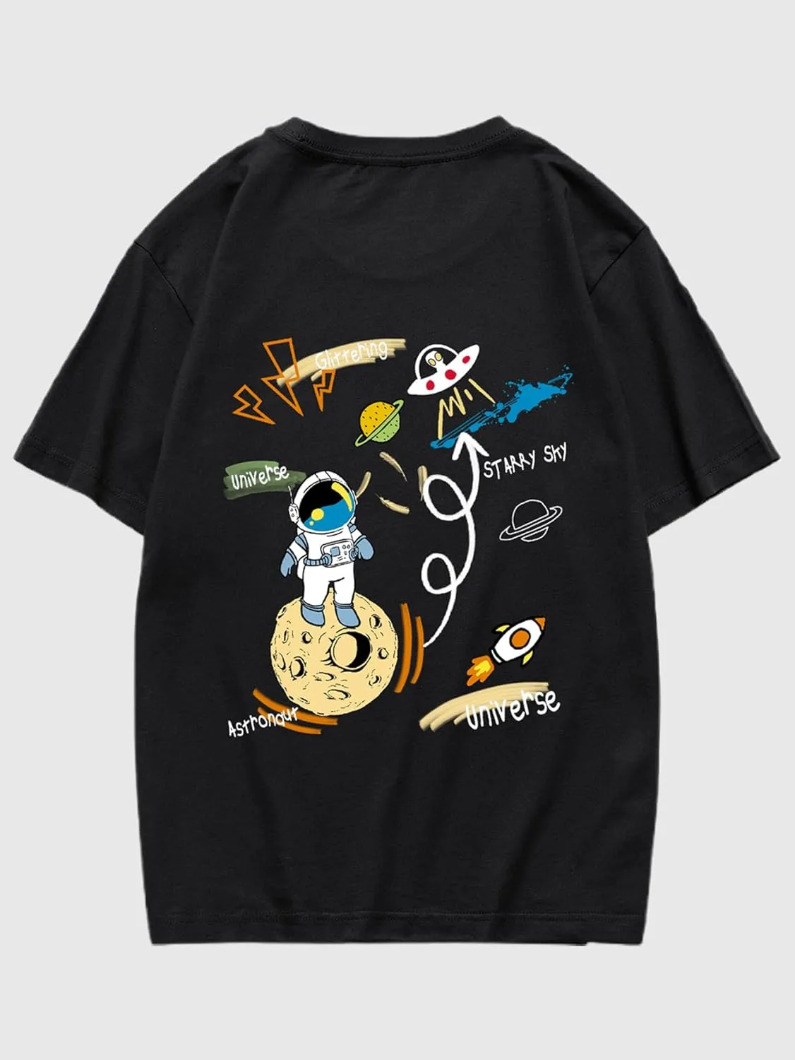 SOLY HUX Men's Graphic Tees Y2K Alien T Shirts Vintage Shirts 90s Oversized Streetwear Tops